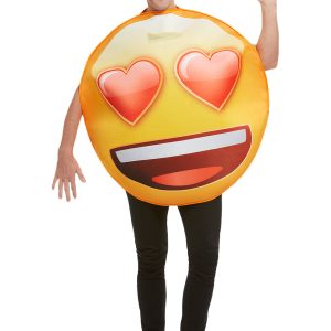 Emoji Hjertesmiley Kostume