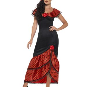 Flamenco Spansk SeÃ±orita Kostume