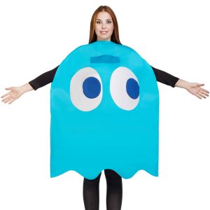 Pac-ManÂ® Inky Spøgelse Kostume Blå