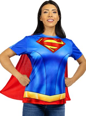 SupergirlÂ® Bluse & Kappe Kostume