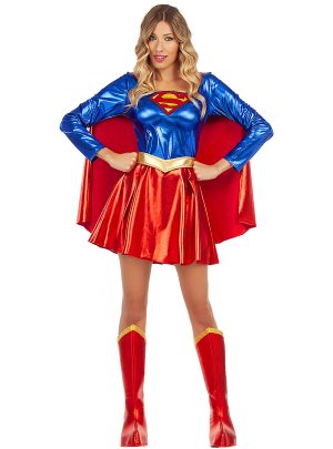 SupergirlÂ® Kostume Metallisk