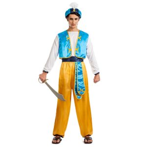 Arabisk Prins Kostume Blå/Guld