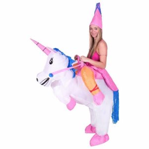 Carry Me Unicorn Kostume Lyserød