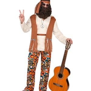 Mandlig Hippie Kostume