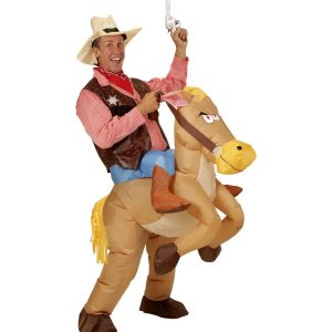 Oppustelig Cowboy Kostume
