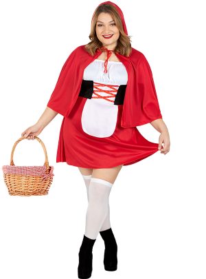 Rødhætte Kjole Kostume Plussize