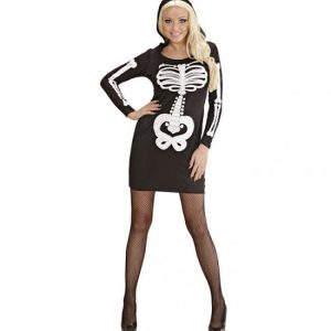 Glamourøs Skeletdiva Kostume