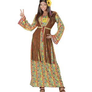 Lækker Hippie Kjole Kostume