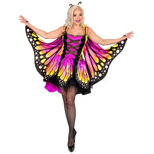Pink Sommerfugl Kostume