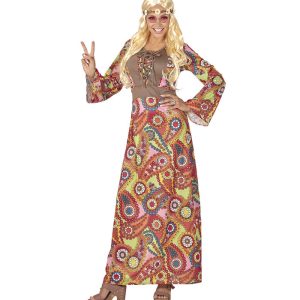 Flot Hippie Kjole Kostume