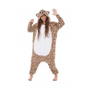 Leopard Onesie Teen Kostume
