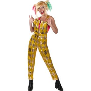 Birds Of PreyÂ® Harley Quinn Kostume Gul/Guld