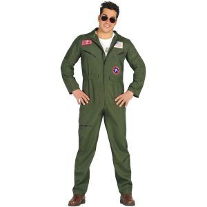 Jagerpilot Heldragt Kostume Grøn
