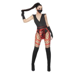 Mortal Ninja Kostume Rød