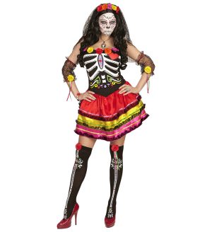 Blomstrende Day of the Dead Kostume