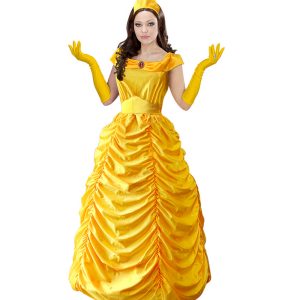 Eventyrlig Prinsesse Belle Kostume