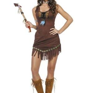 Indianerkvinde Kostume