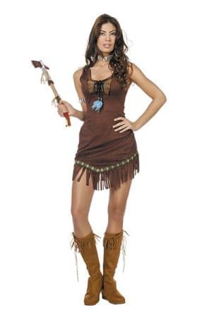 Indianerkvinde Kostume