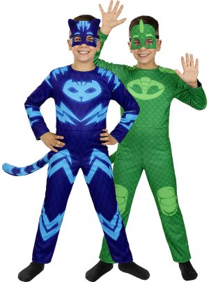 PyjamashelteneÂ® Kattedreng & Gekko Vendbart Kostume