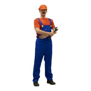 Rød Blikkenslager Kostume
