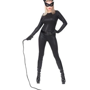 Sort Catwoman Kostume