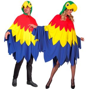 Papegøje Poncho Kostume