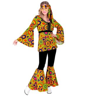 70'er Groovy Cirkler Kostume Gul