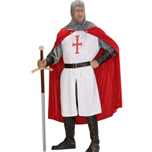 Korsridder Kostume Rød/Hvid