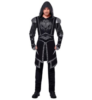Middelalder Assassin Kostume Sort