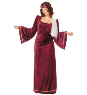Middelalder Prinsesse Kostume Bordeaux