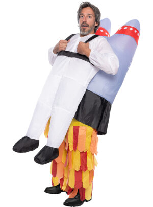 Oppustelig Rumraket Kostume