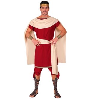 Romersk Toga Kostume Rød