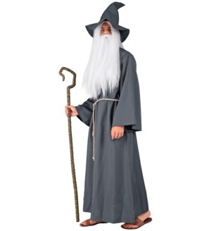 Troldmand Kostume Grå