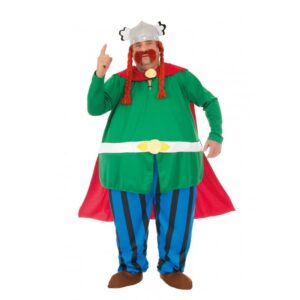 AsterixÂ® Obelix Kostume Grøn/Blå