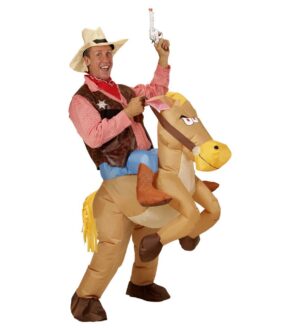 Oppustelig Cowboy Kostume