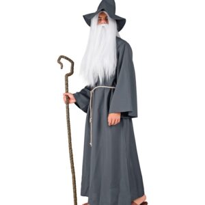 Troldmand Kostume Grå