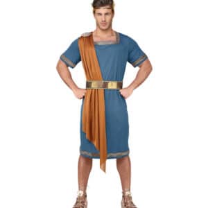 Blå Romersk Prins Kostume