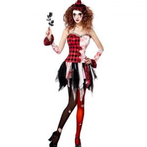 Blodig Harlekin Kostume