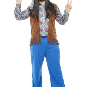 Blomster Hippie Kostume Plussize