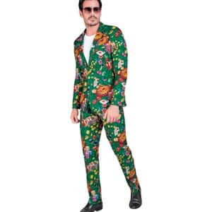 Casino Party Jakkesæt Kostume Grøn