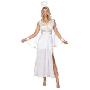 Engel Kjole Kostume Hvid/Guld
