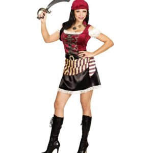 Piratdronning Kostume Rød