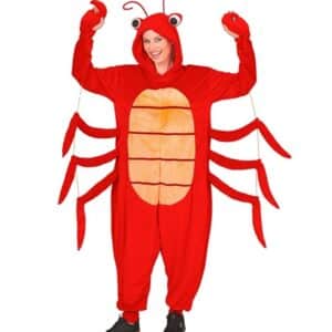 Plysset Hummer Kostume Rød