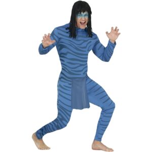 Alien Kat Kostume Blå