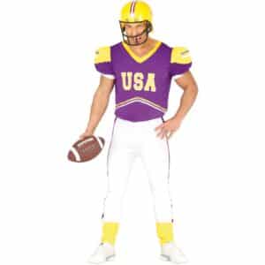 Amerikansk Fodboldspiller Kostume Lilla
