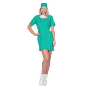 Kirurg Kjole Kostume Grøn
