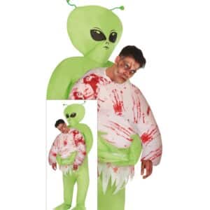 Oppusteligt Alien Kostume
